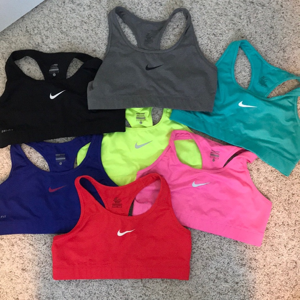 Seven Nike sports bras